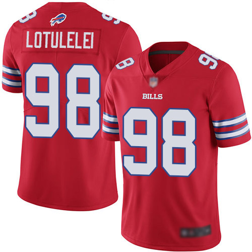Men Buffalo Bills 98 Star Lotulelei Limited Red Rush Vapor Untouchable NFL Jersey
